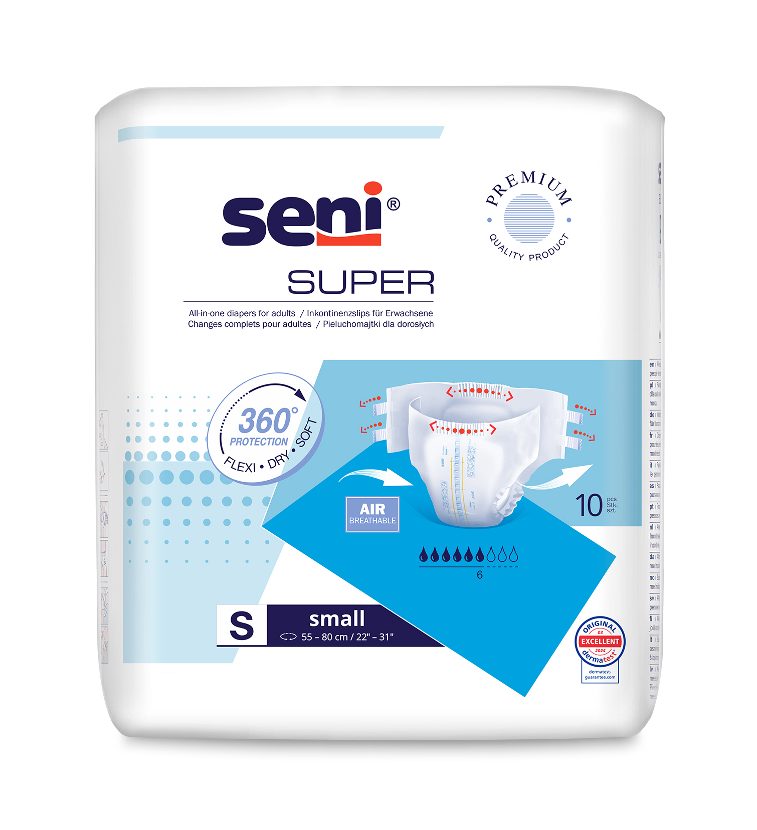 Підгузки для дорослих SENI SUPER small. (10 шт.)